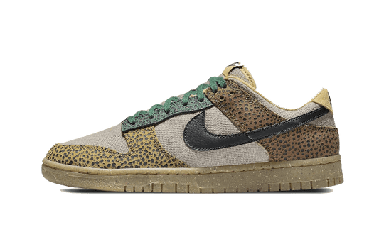 Overkicks - Nike Dunk Low Safari Golden Moss (DX2654-200) - vista lateral