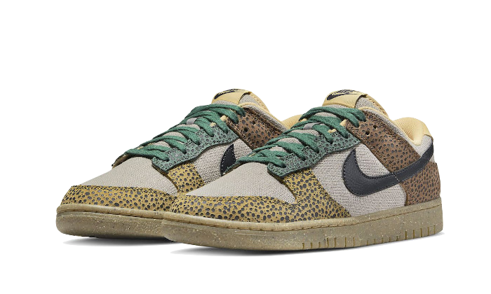 Overkicks - Nike Dunk Low Safari Golden Moss (DX2654-200) - vista trasera