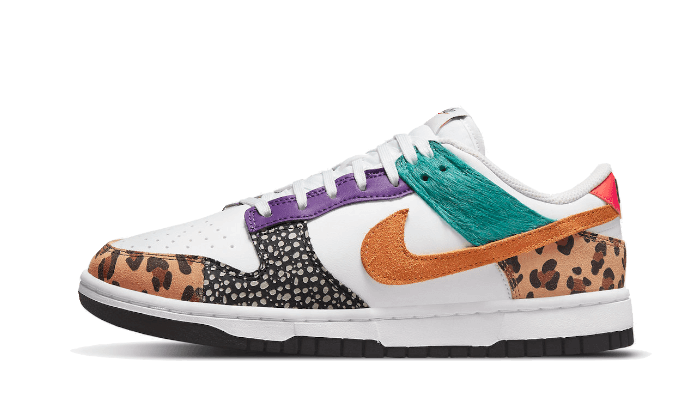 Overkicks - Nike Dunk Low Safari Mix (DN3866-100) - vista lateral