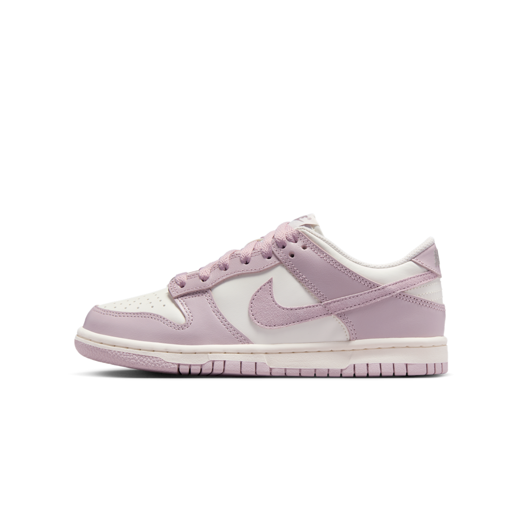 Overkicks - Nike Dunk Low Sail Enigma Stone Particle Rose (FB9109-122) - vista lateral