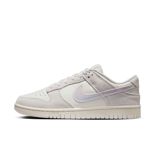 Overkicks - Nike Dunk Low Sail Iridescent Swoosh (HF5074-133) - vista lateral
