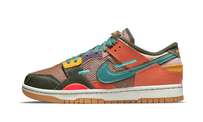 Overkicks - Nike Dunk Low Scrap Archeo Brown (DB0500-200) - vista lateral