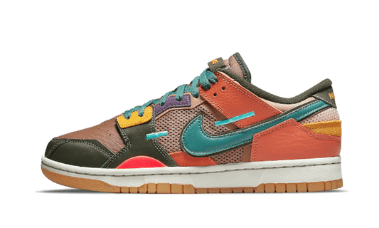 Overkicks - Nike Dunk Low Scrap Archeo Brown (DB0500-200) - vista lateral