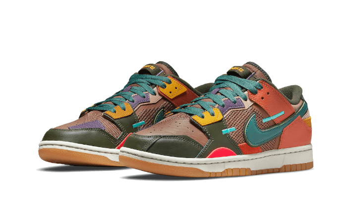 Overkicks - Nike Dunk Low Scrap Archeo Brown (DB0500-200) - vista trasera
