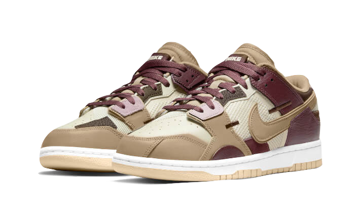 Overkicks - Nike Dunk Low Scrap Latte (DH7450-100) - vista trasera