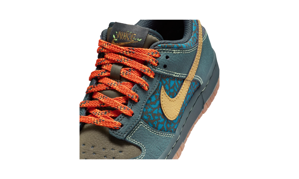 Overkicks - Nike Dunk Low Seaweed Ochre Khaki (IH4042-364) - detalle lateral interior