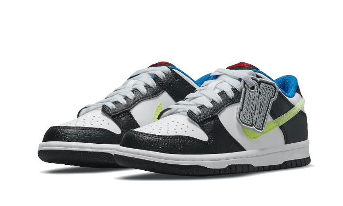 Overkicks - Nike Dunk Low Signal Blue Lemon Twist (DQ0977-100) - vista trasera