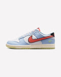 Nike Dunk Low Smiley Swoosh White Hydrogen Blue Crimson
