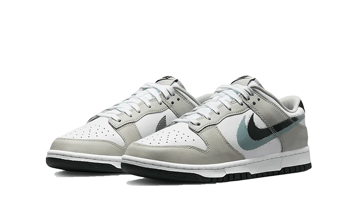 Overkicks - Nike Dunk Low Stencil Swoosh (FD0661-100) - vista trasera