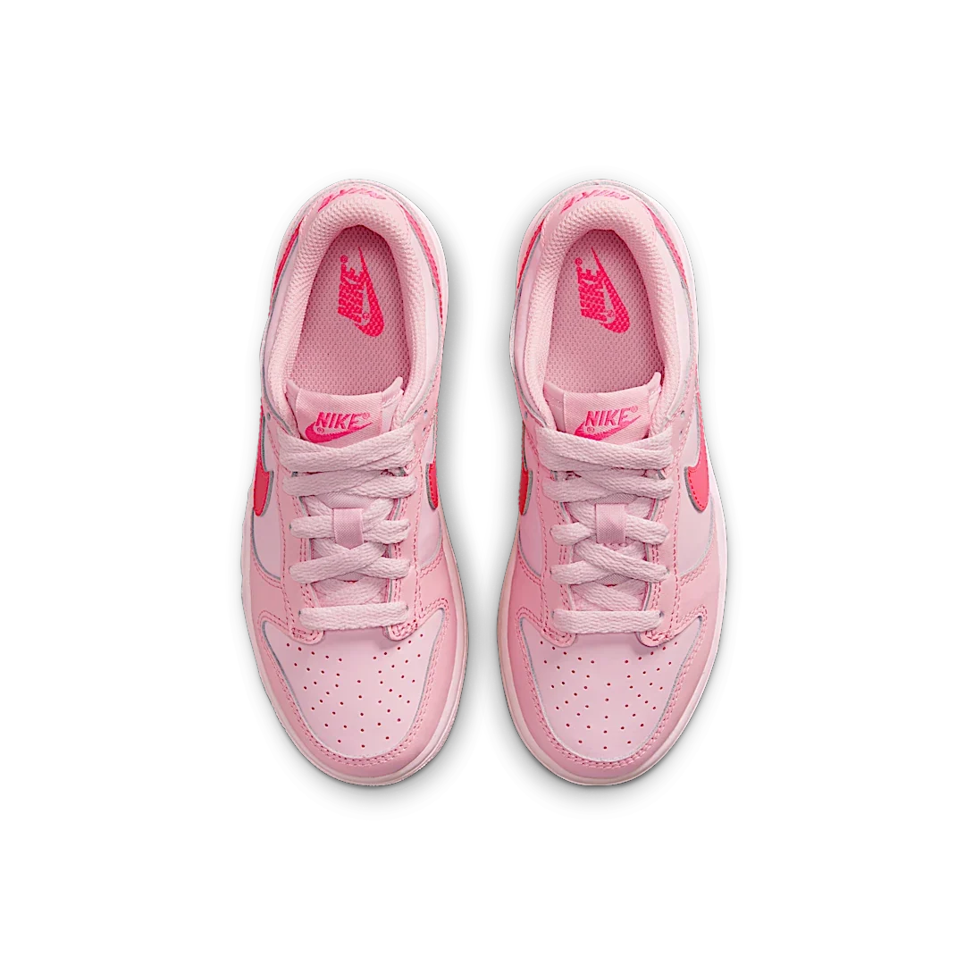 Overkicks - Nike Dunk Low Triple Pink (PS) (DH9756-600) - imagen 3