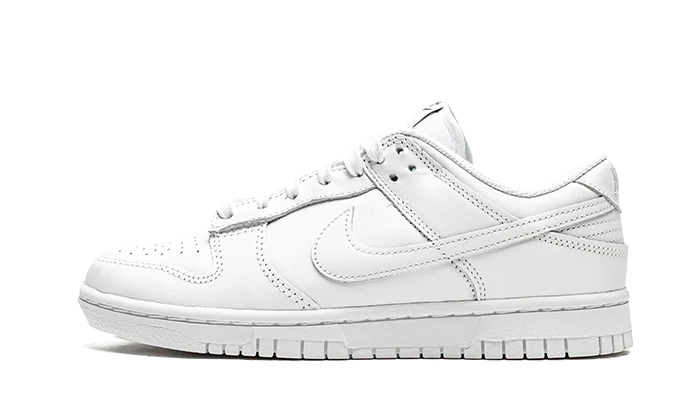 Overkicks - Nike Dunk Low Triple White (2021) (DD1503-109) - vista lateral