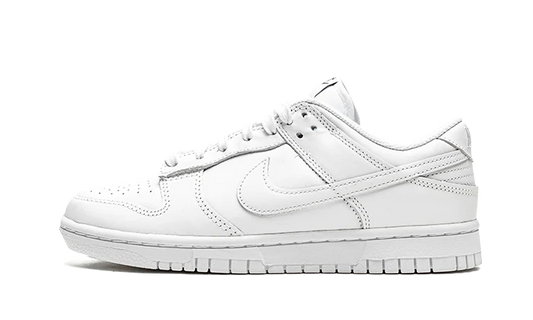 Overkicks - Nike Dunk Low Triple White (2021) (DD1503-109) - vista lateral