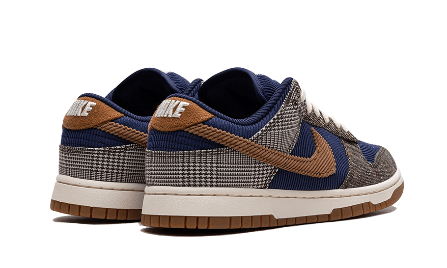 Overkicks - Nike Dunk Low Tweed Midnight Navy Corduroy (FQ8746-410) - par completo