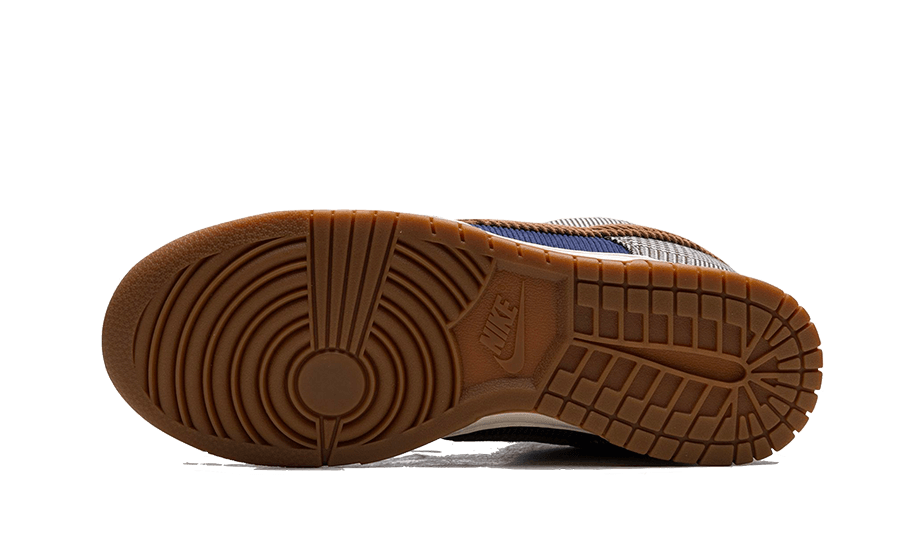 Overkicks - Nike Dunk Low Tweed Midnight Navy Corduroy (FQ8746-410) - detalle suela