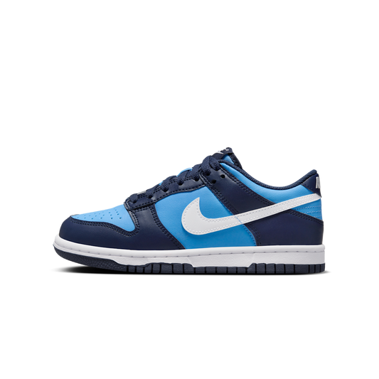 Overkicks - Nike Dunk Low University Blue White (HF0031-400) - vista lateral
