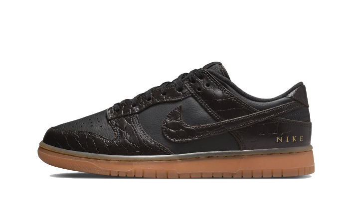 Overkicks - Nike Dunk Low Velvet Brown Black (DV1024-010) - vista lateral