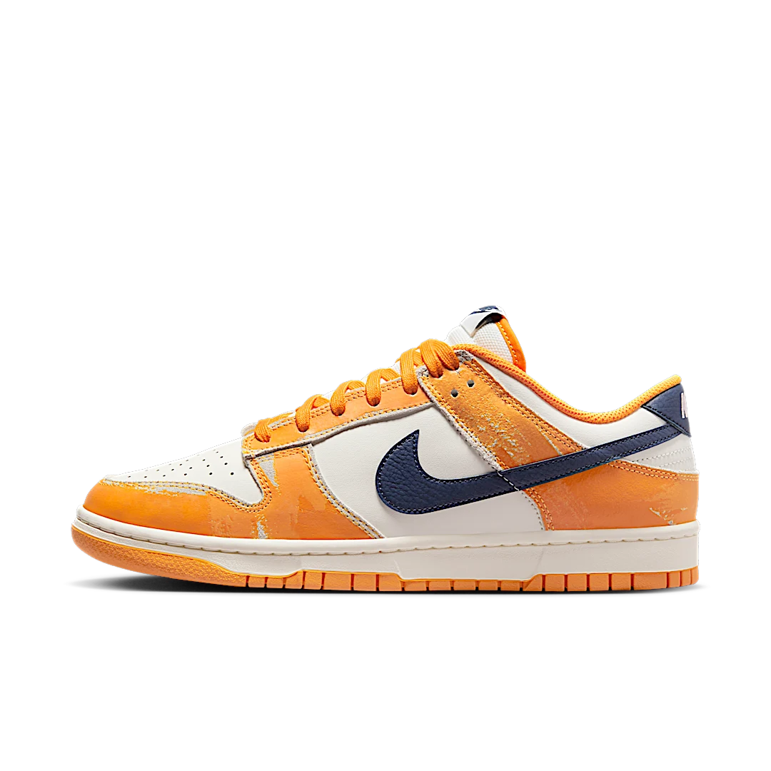 Overkicks - Nike Dunk Low Wear and Tear Yellow (FN3418-100) - vista lateral