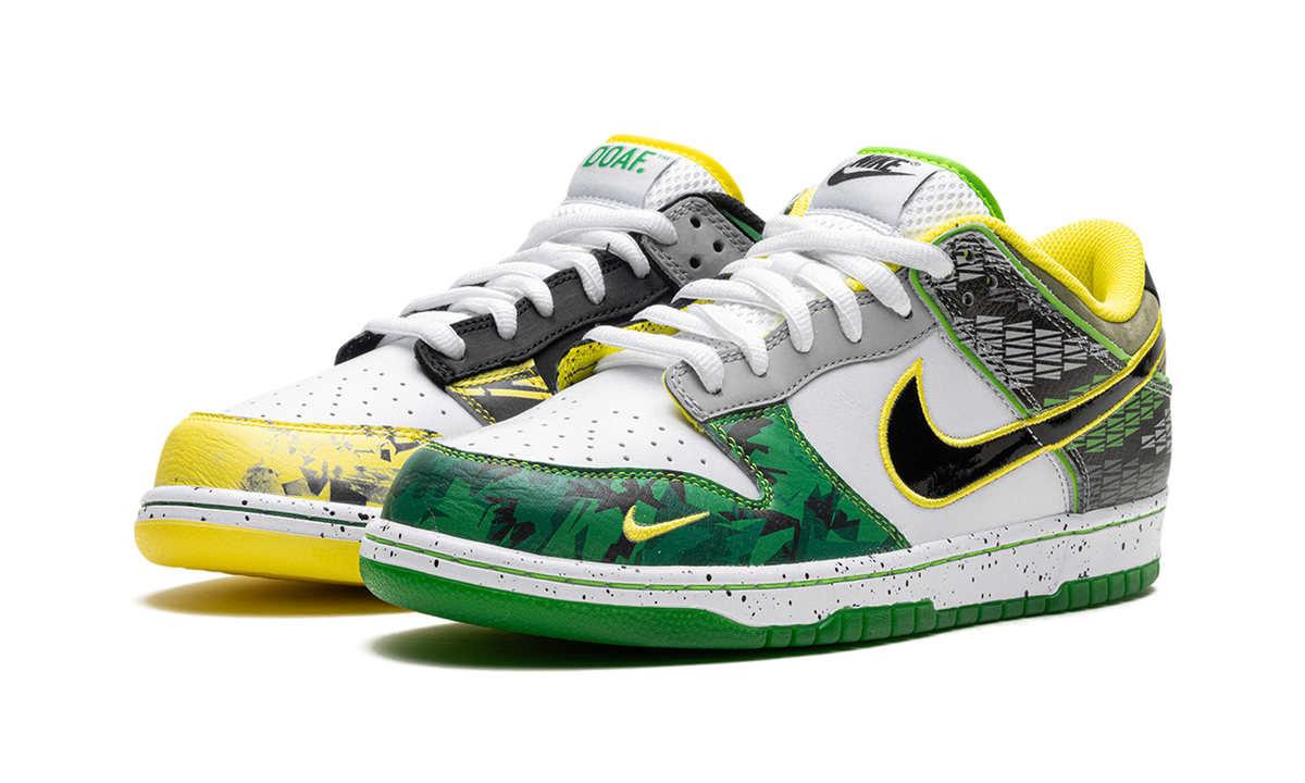 Overkicks - Nike Dunk Low What the Duck Away University of Oregon PE (HV1454-100) - vista trasera