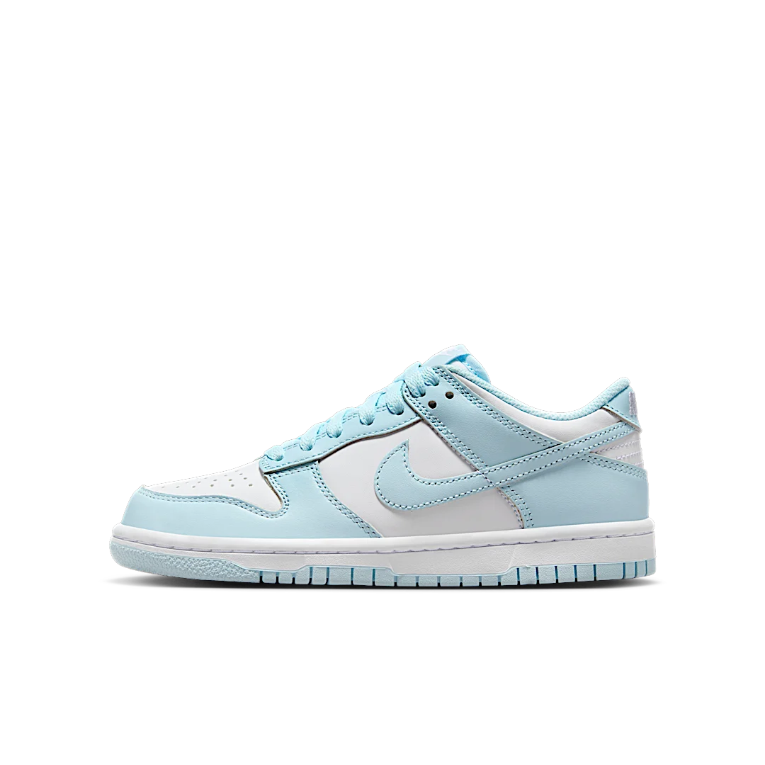 Overkicks - Nike Dunk Low White Glacier Blue (FB9109-105) - vista lateral