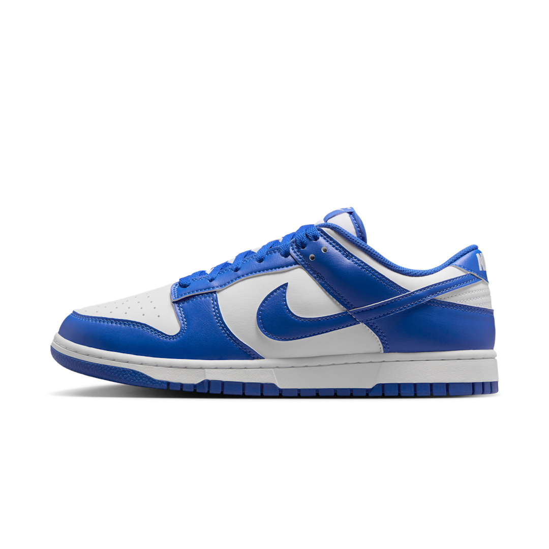 Overkicks - Nike Dunk Low White Hyper Royal (2025) (HF5441-112) - vista lateral