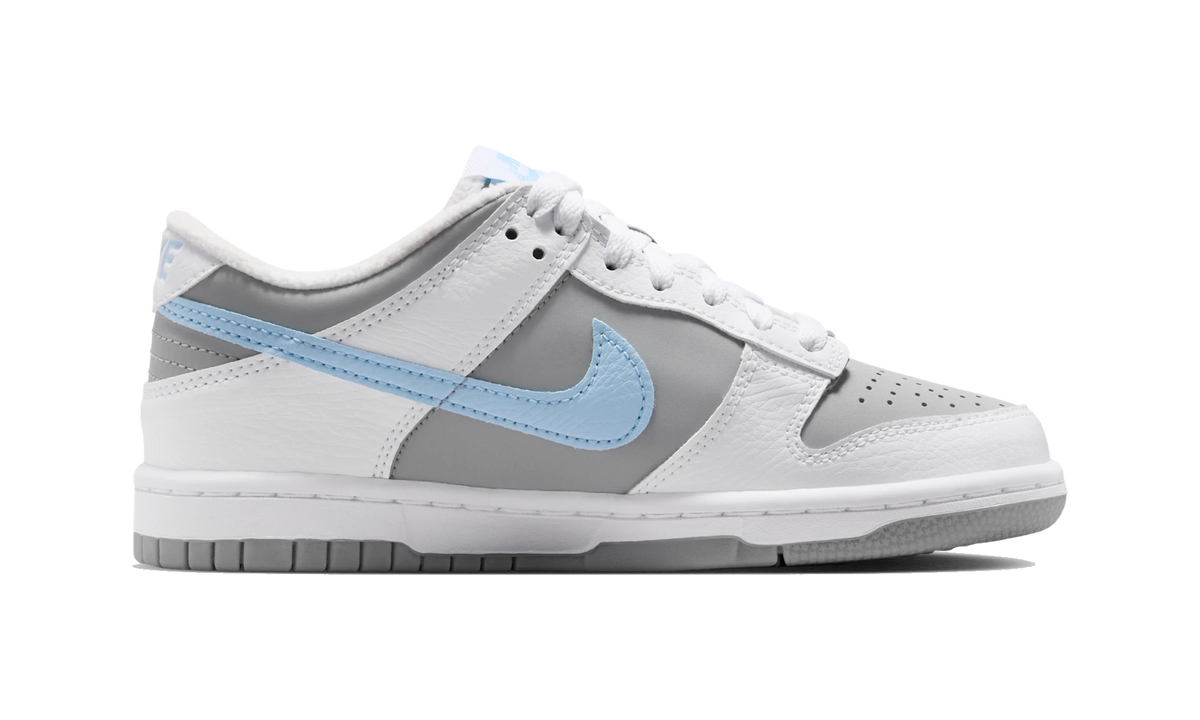 Overkicks - Nike Dunk Low White Light Smoke Grey Celestine Blue (IO2078-100) - detalle suela