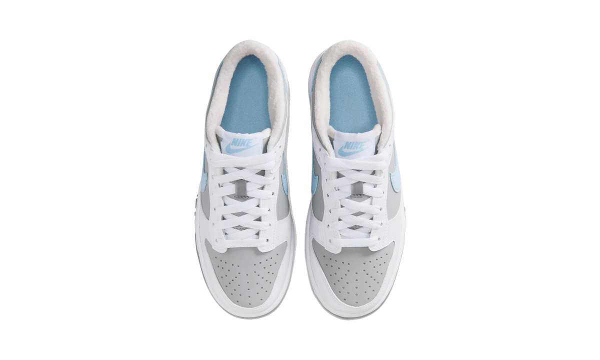 Overkicks - Nike Dunk Low White Light Smoke Grey Celestine Blue (IO2078-100) - vista superior