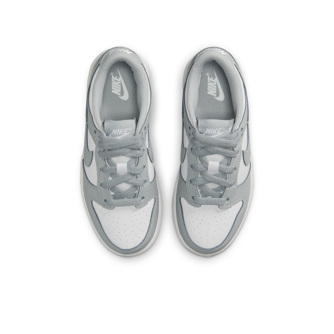 Overkicks - Nike Dunk Low White Light Smoke Grey (PS) (FB9108-123) - imagen 3