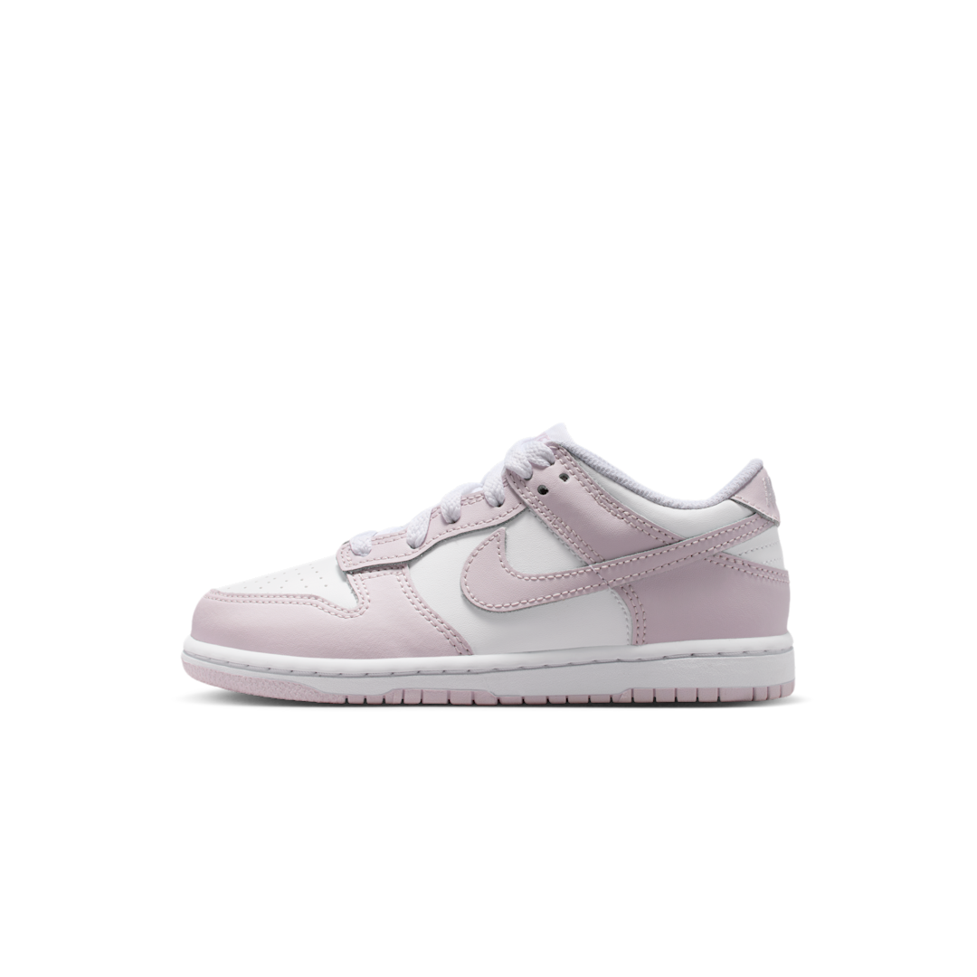 Overkicks - Nike Dunk Low White Light Violet (PS) (FB9108-128) - vista lateral