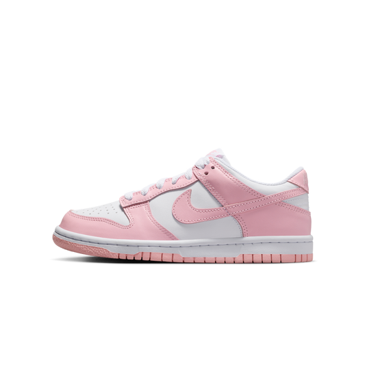 Overkicks - Nike Dunk Low White Medium Soft Pink (FB9109-125) - vista lateral