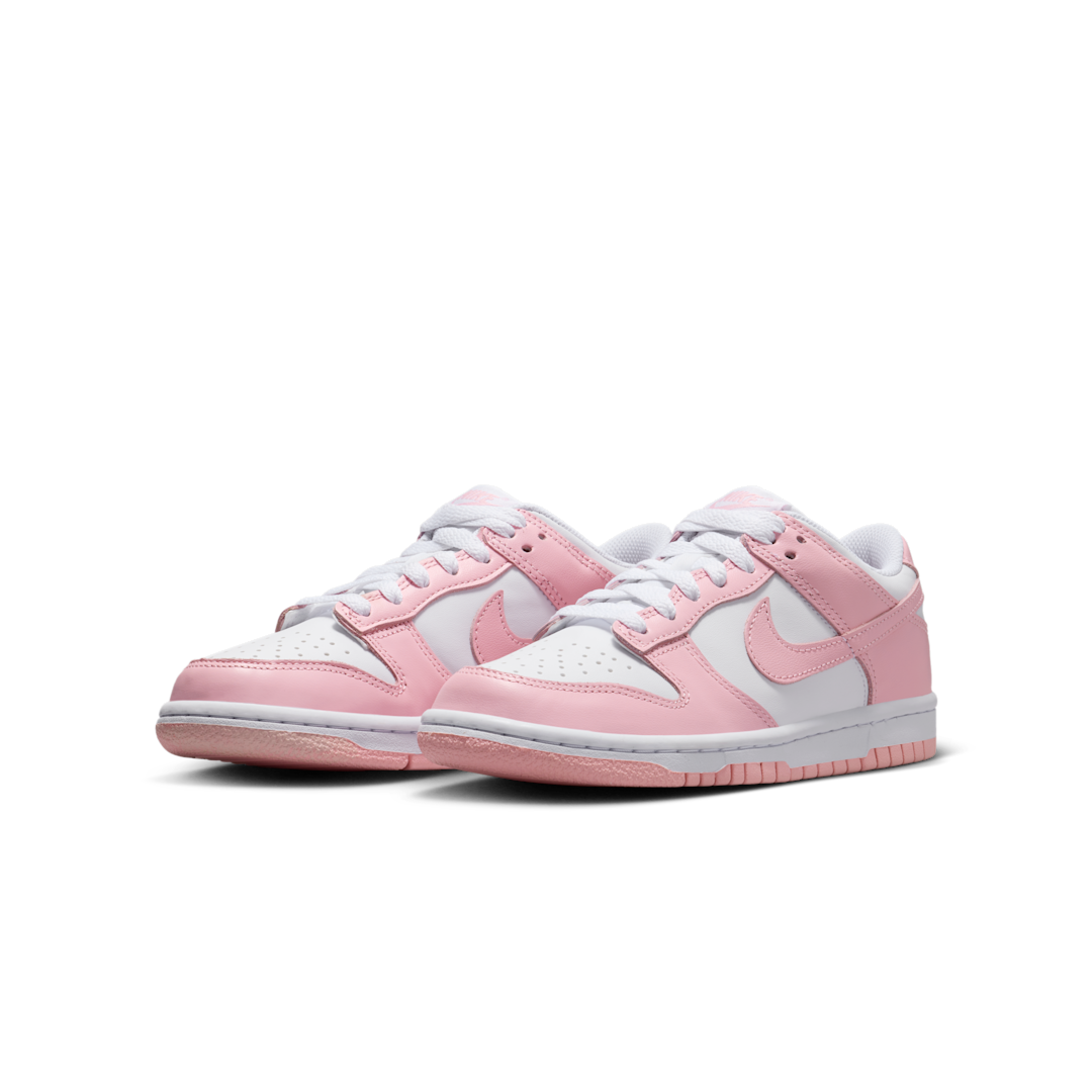 Overkicks - Nike Dunk Low White Medium Soft Pink (FB9109-125) - vista trasera