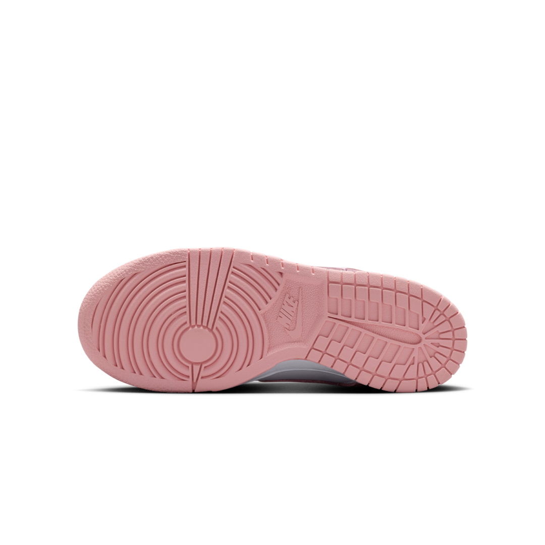 Overkicks - Nike Dunk Low White Medium Soft Pink (FB9109-125) - detalle suela