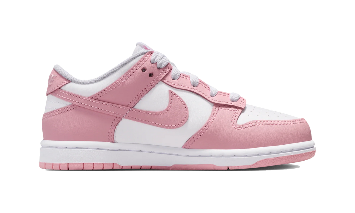 Overkicks - Nike Dunk Low White Medium Soft Pink (PS) (FB9108-125) - imagen 4