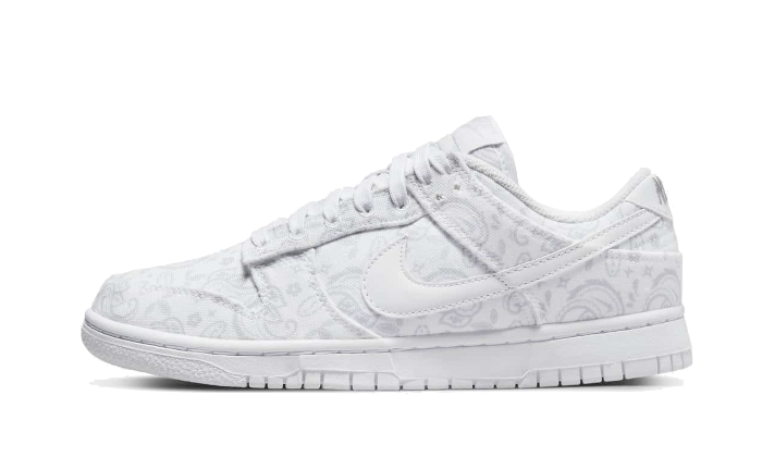 Overkicks - Nike Dunk Low White Paisley (DJ9955-100) - vista lateral