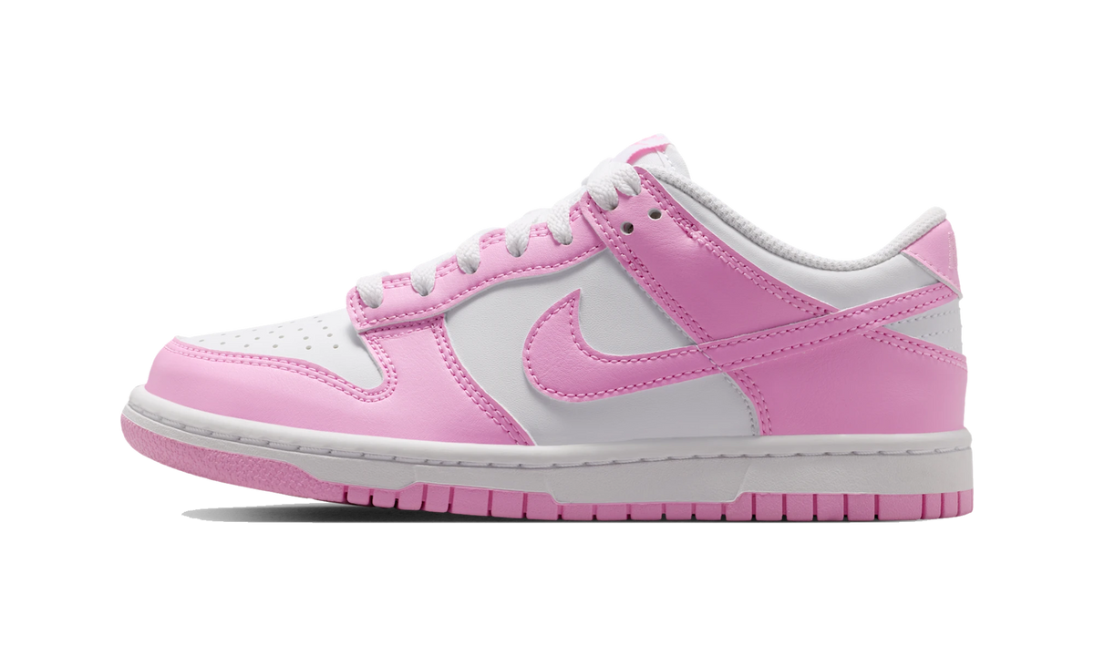 Overkicks - Nike Dunk Low White Pink Rise (IU7766-125) - vista lateral