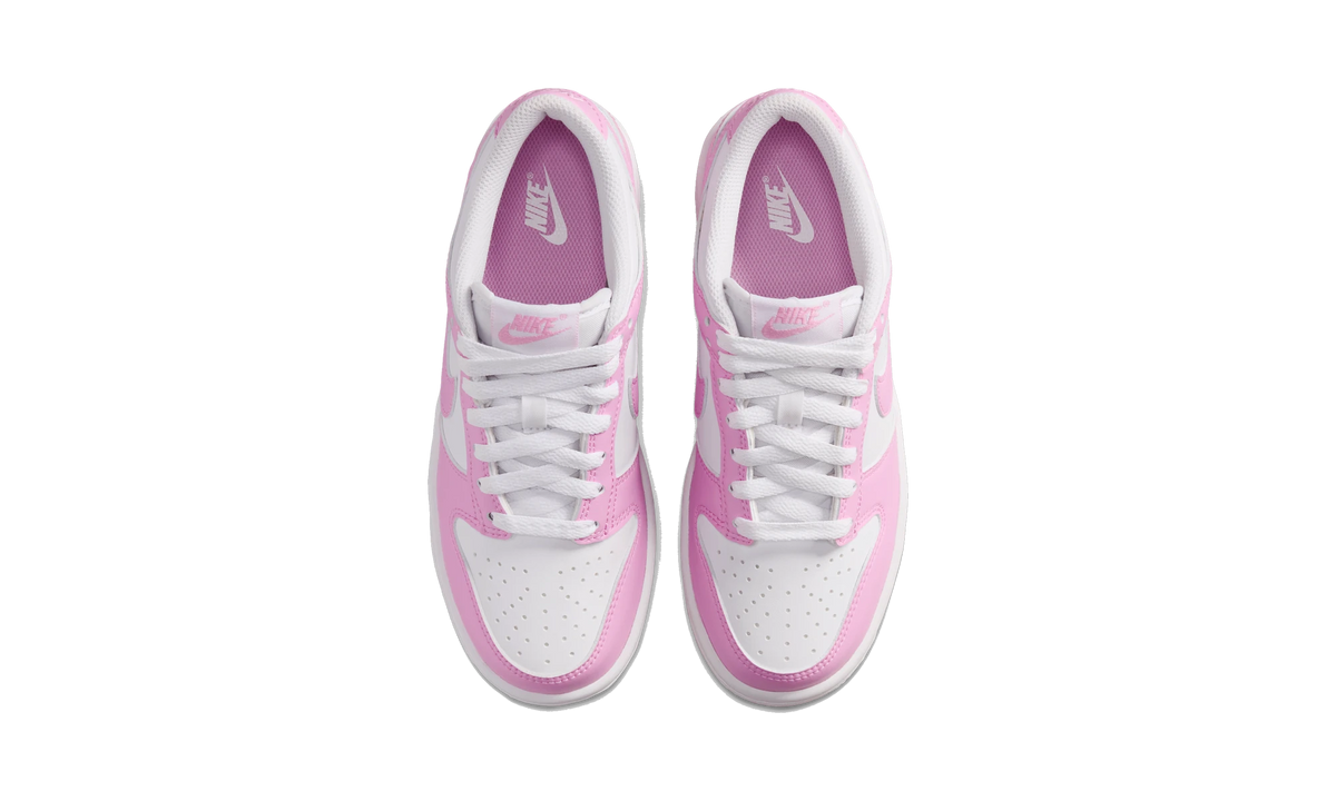 Overkicks - Nike Dunk Low White Pink Rise (IU7766-125) - vista superior