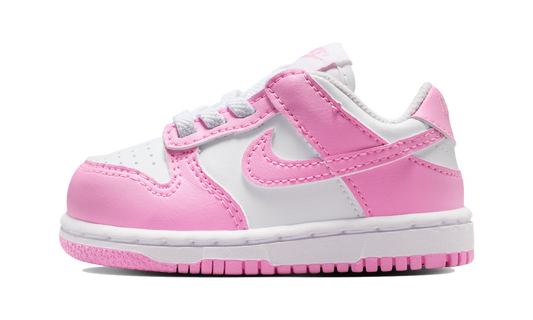 Overkicks - Nike Dunk Low White Pink Rise (TD) (IU7767-125) - vista lateral