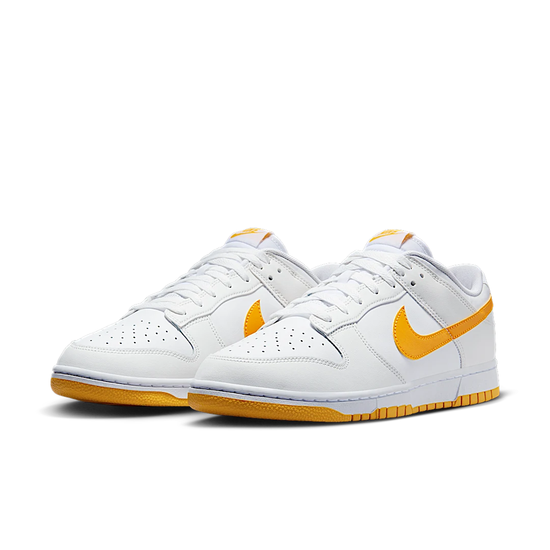 Overkicks - Nike Dunk Low White University Gold (DV0831-110) - vista trasera