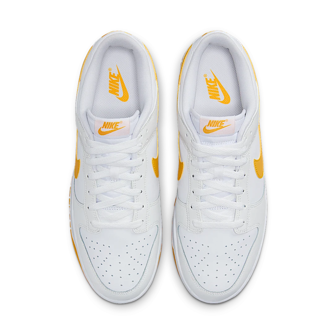 Overkicks - Nike Dunk Low White University Gold (DV0831-110) - par completo