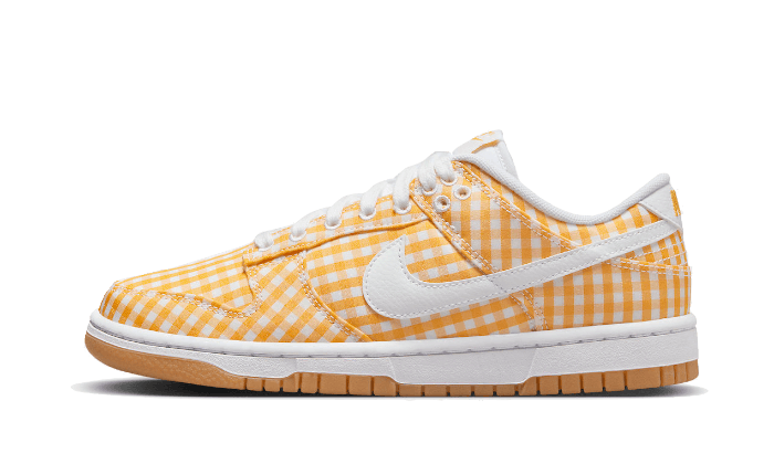 Overkicks - Nike Dunk Low Yellow Gingham (DZ2777-700) - vista lateral