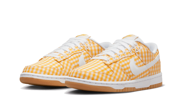 Overkicks - Nike Dunk Low Yellow Gingham (DZ2777-700) - vista trasera