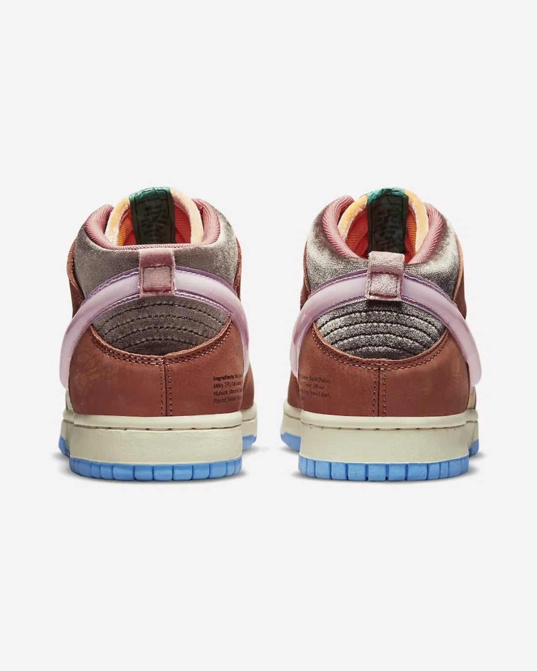 Overkicks - Nike Dunk Mid Social Status Free Lunch Chocolate Milk (DJ1173-700) - par completo