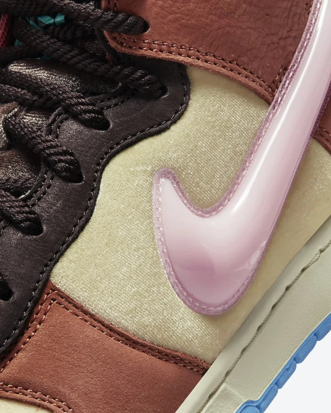 Overkicks - Nike Dunk Mid Social Status Free Lunch Chocolate Milk (DJ1173-700) - detalle