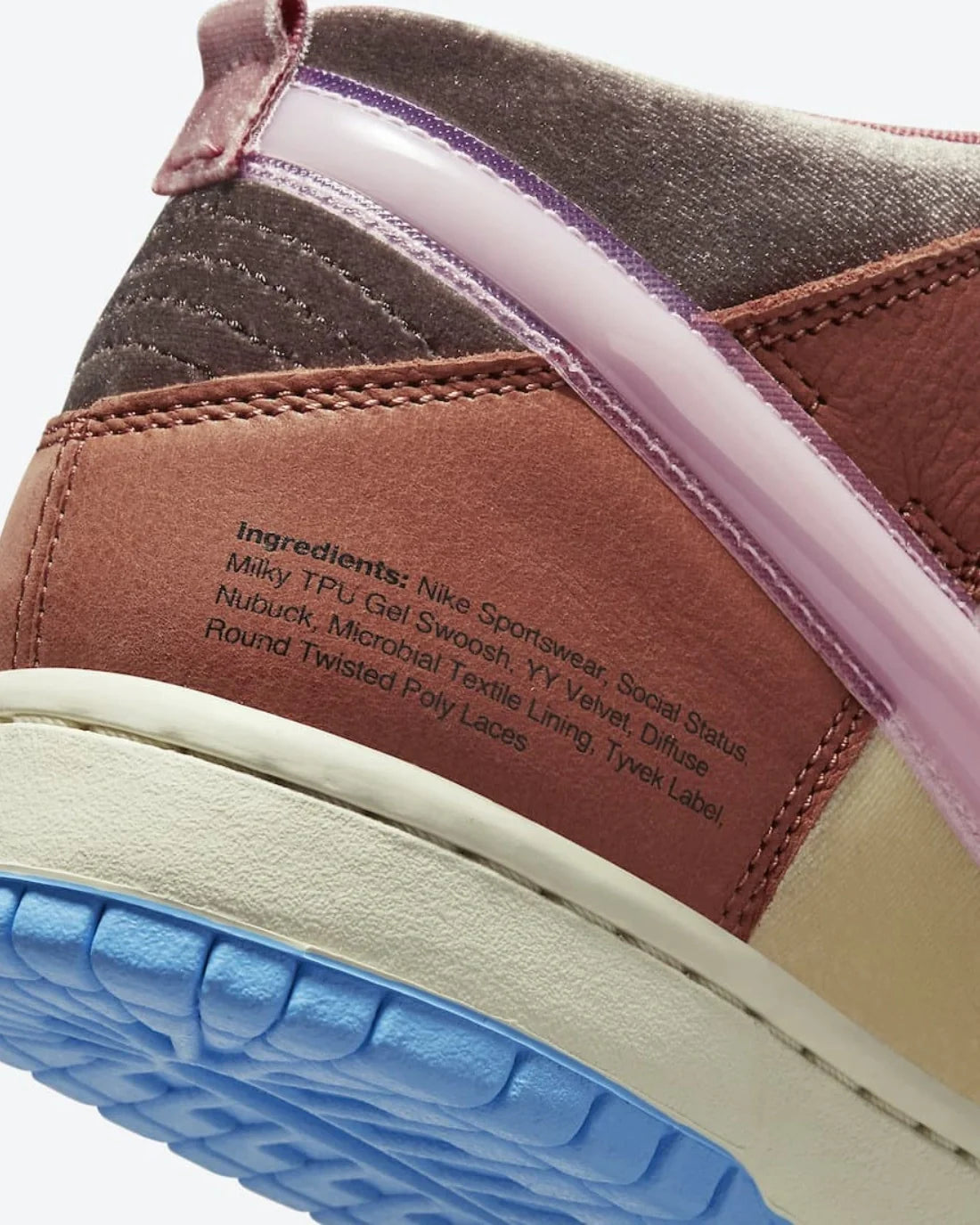 Overkicks - Nike Dunk Mid Social Status Free Lunch Chocolate Milk (DJ1173-700) - detalle