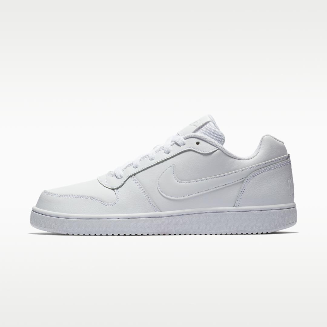 Overkicks - Nike Ebernon Low Triple White (AQ1775-100) - vista lateral