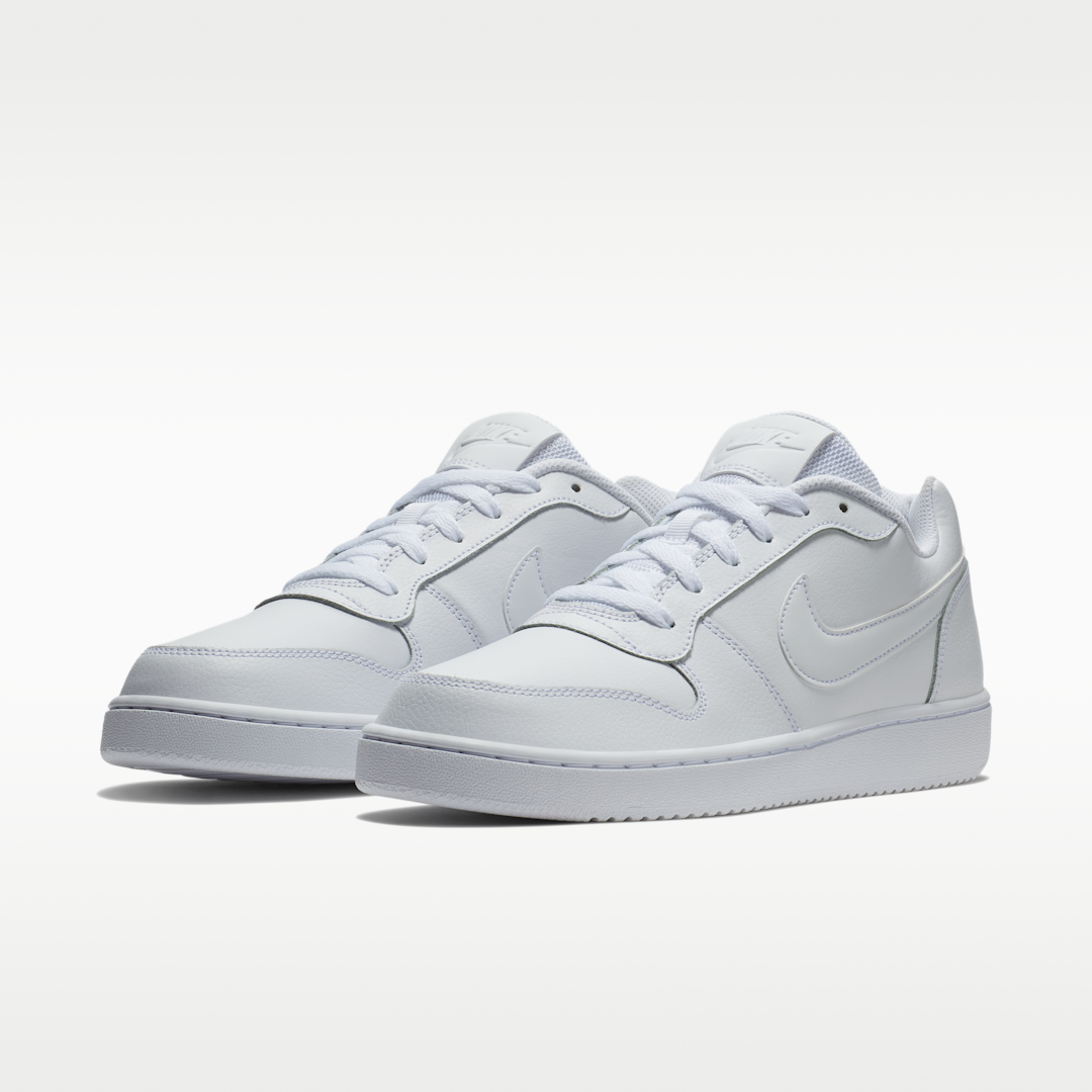 Overkicks - Nike Ebernon Low Triple White (AQ1775-100) - vista trasera