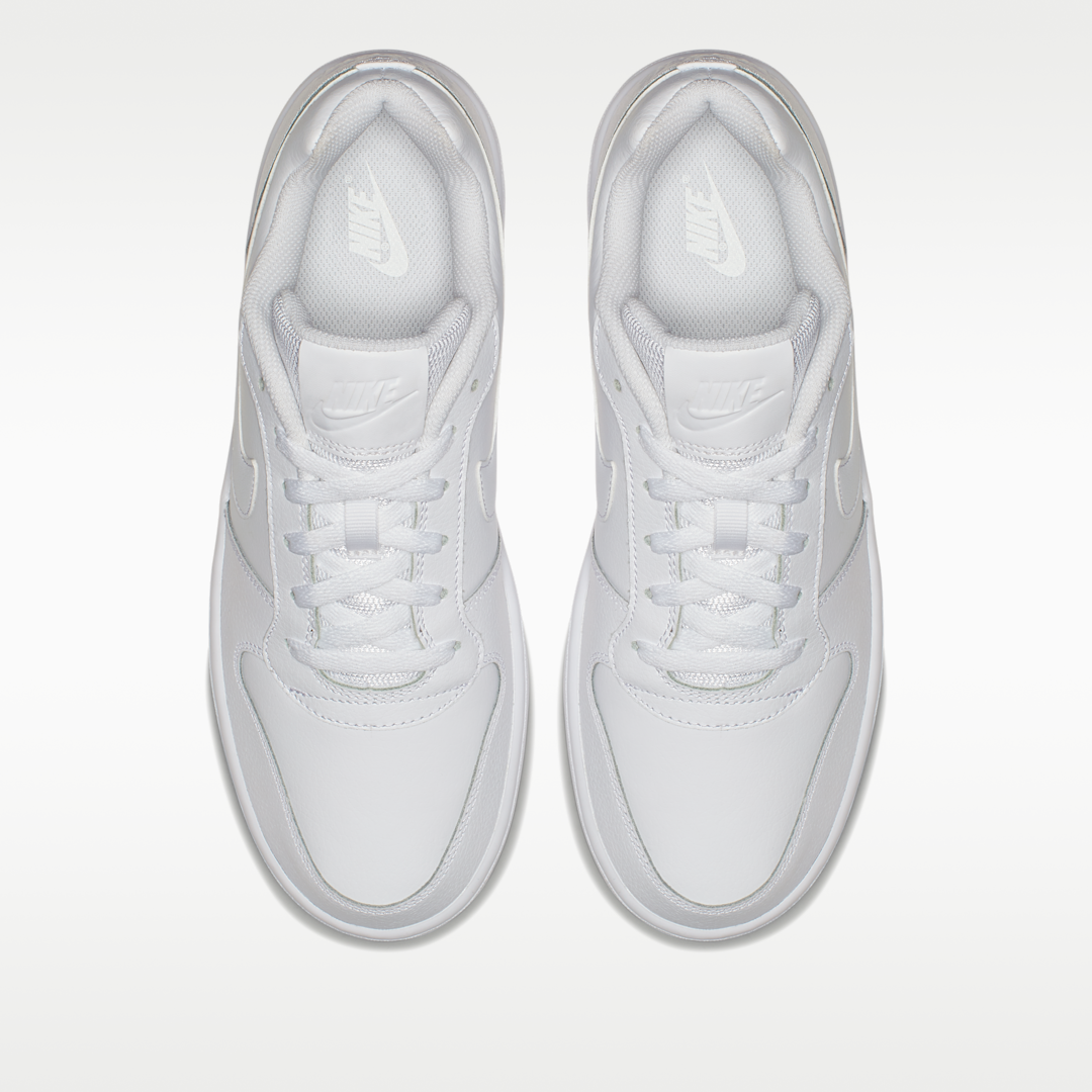 Overkicks - Nike Ebernon Low Triple White (AQ1775-100) - par completo