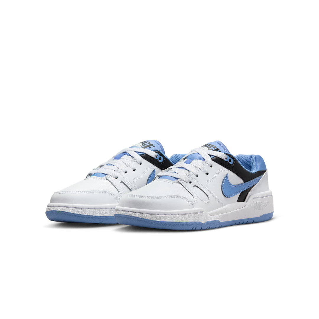 Overkicks - Nike Full Force Low White Black Team Orange Polar (GS) (FV5929-102) - imagen 2