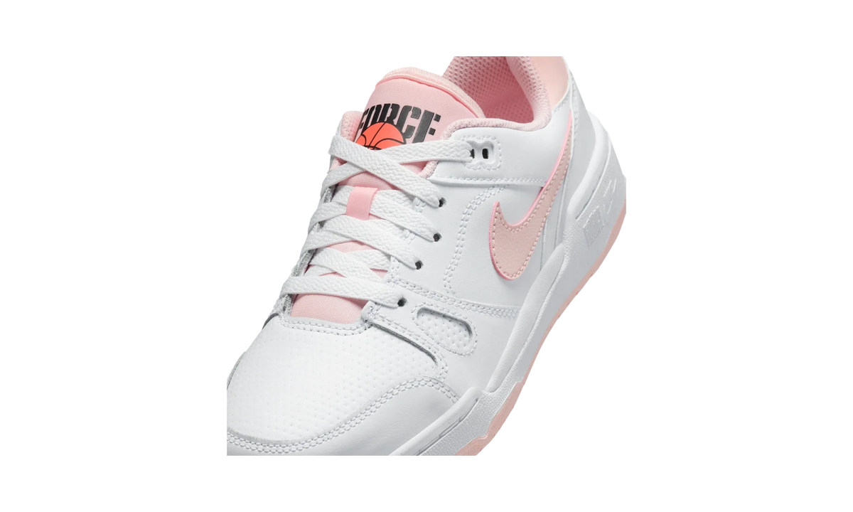 Overkicks - Nike Full Force Low White Bright Mango Black Echo Pink (GS) (FV5929-107) - imagen 7