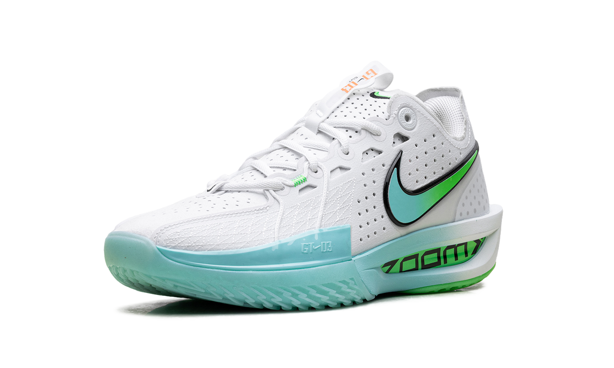 Overkicks - Nike GT Cut 3 White Bleached Turquoise (DV2913-107 / DV2918-107) - detalle suela