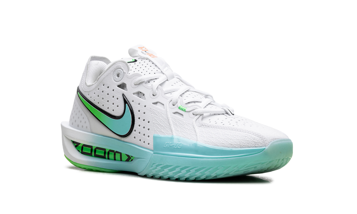 Overkicks - Nike GT Cut 3 White Bleached Turquoise (DV2913-107 / DV2918-107) - detalle lateral interior
